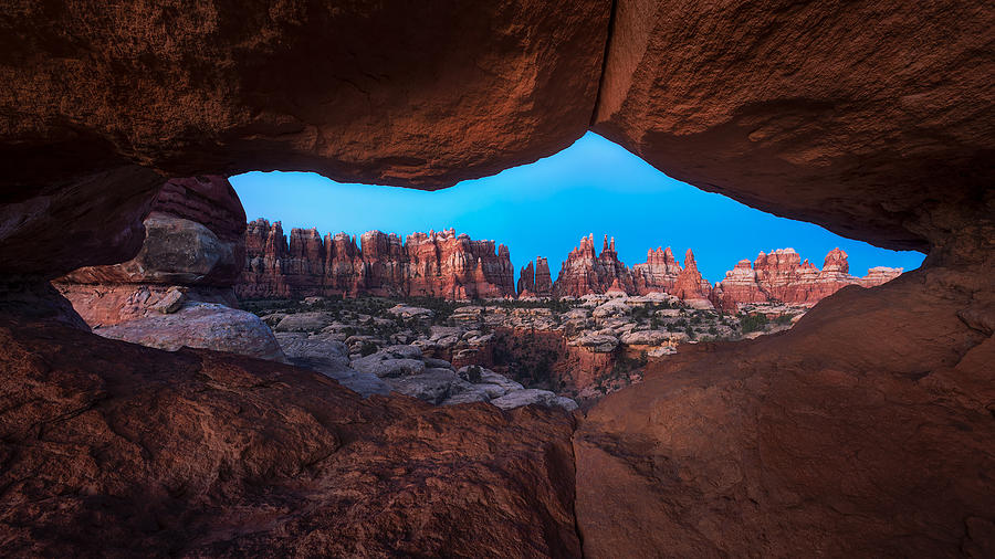 Canyonlands National Park Photograph - A Glimpse Of The Needles District In Canyonlands by Mei Xu