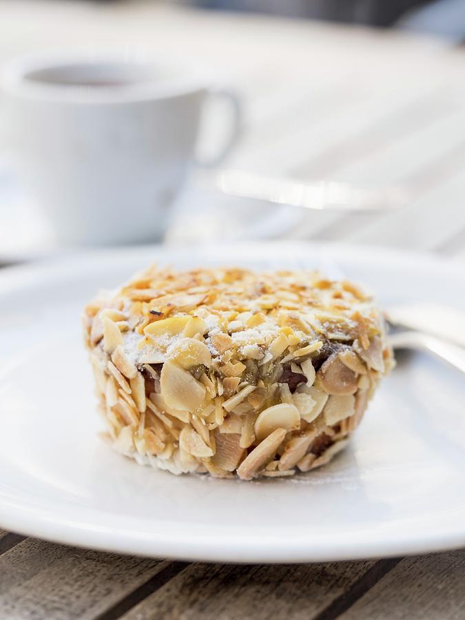 A Gluten-free Almond Flour Cake With Flaked Almonds Photograph by Magdalena Paluchowska