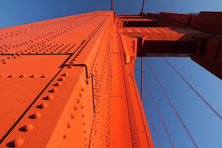 A Golden Gate Bridge Pier In Late Photograph by Siegfried Layda