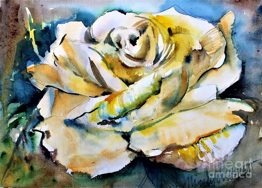 A Golden Rose Painting