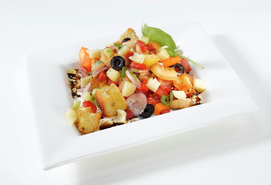 A Greek Salad With Couscous Photograph by Glenn Moores