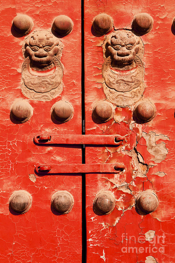 Door Photograph - A Guardtower Stands At The End Of An by Matt Ragen Door Photograph - A Guardtower Stands At The End Of An by Matt Ragen