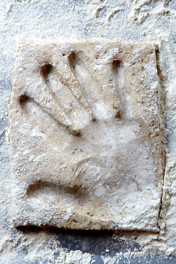 A Handprint In Dough Photograph by Till Melchior