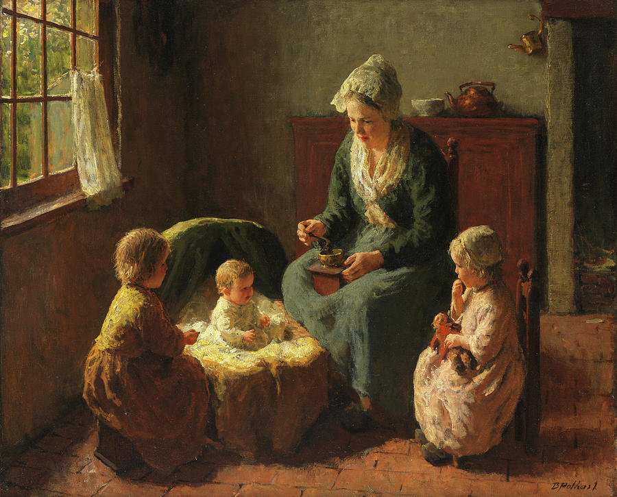 A Happy Family Painting by Bernard Pothast