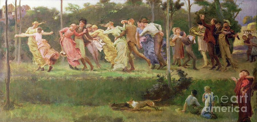 A Harvest Dance, 1904 Painting by Walter Mclaren Fine Art America