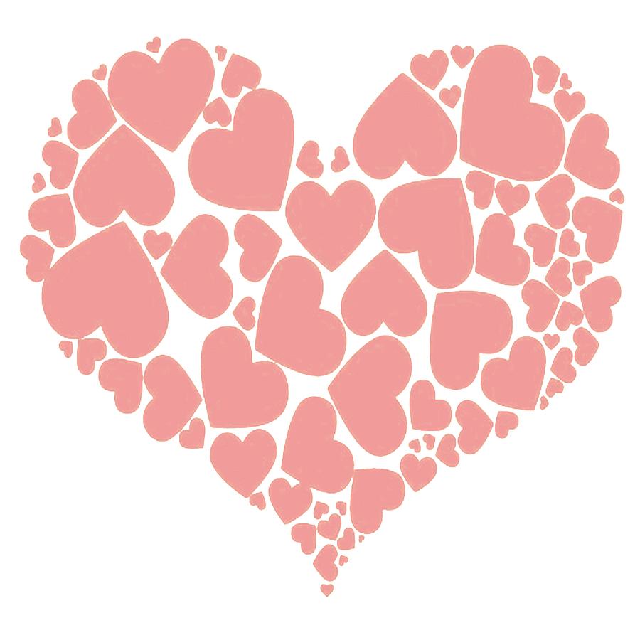 A Heart Full Of Love Pink Valentine Heart Digital Art by Taiche Acrylic Art