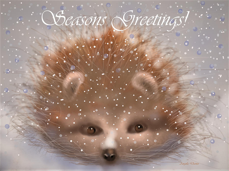 Seasons Greetings #1 Painting by Angela Davies