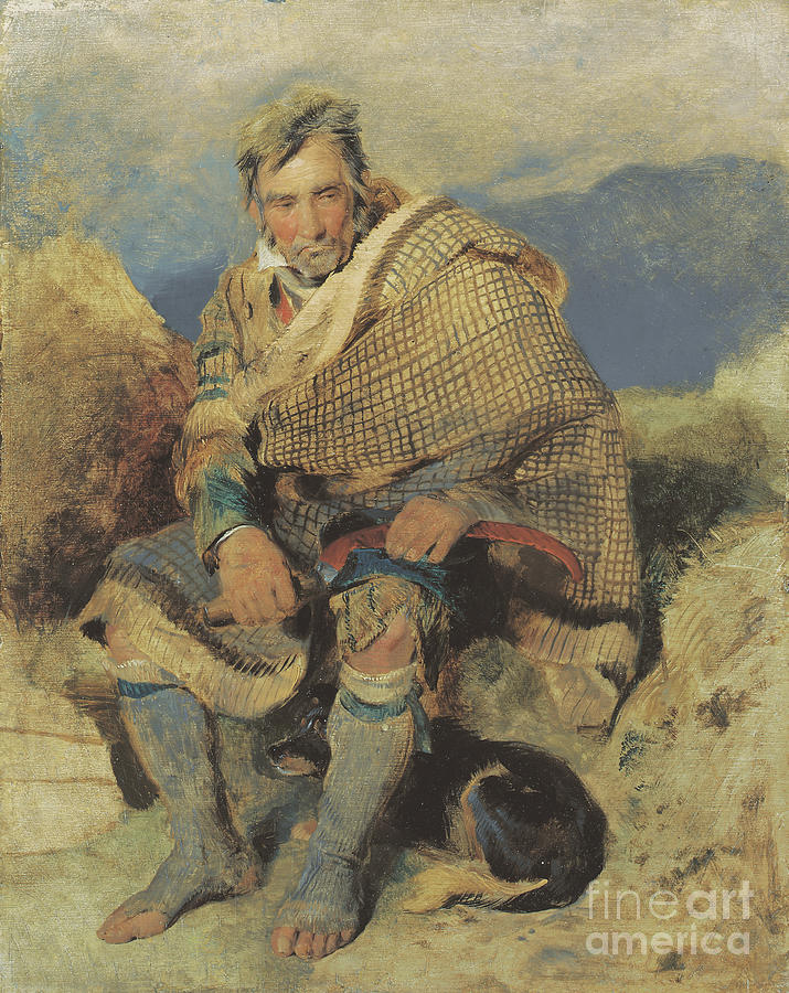 Edwin Landseer Painting - A Highland Shepherd by Edwin Landseer