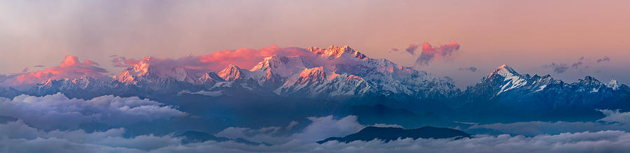 A Himalayan Sunset Photograph by Chiranjib Chakraborty - Fine Art America