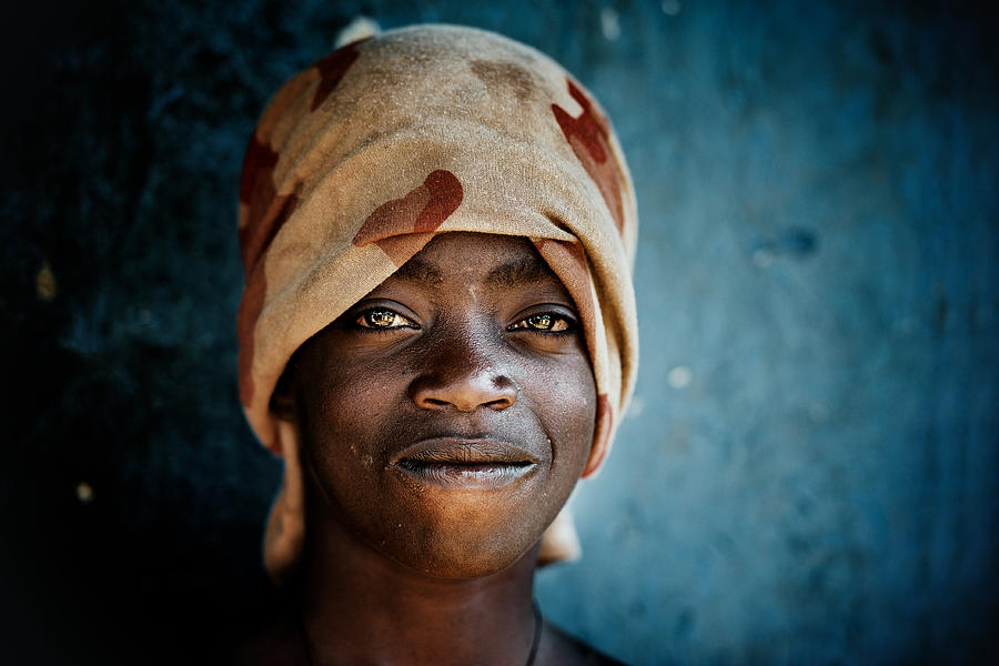Portrait Photograph - A Hint Of A Smile by Trevor Cole