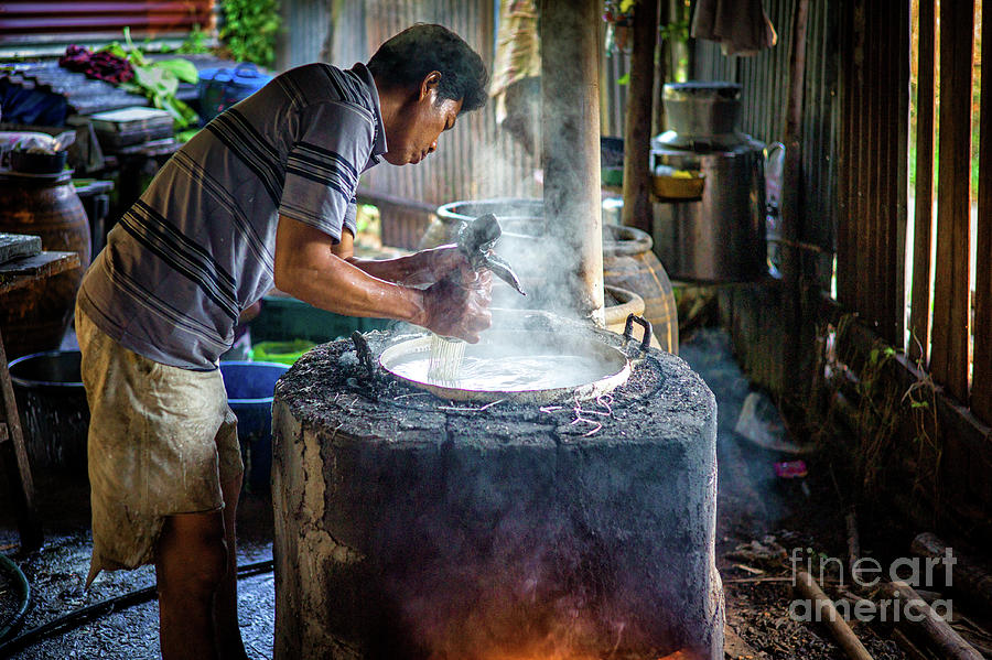 A Home Noodle Factory in Rural Thailand by Lee Craker A Home Noodle Factory in Rural Thailand by Lee Craker