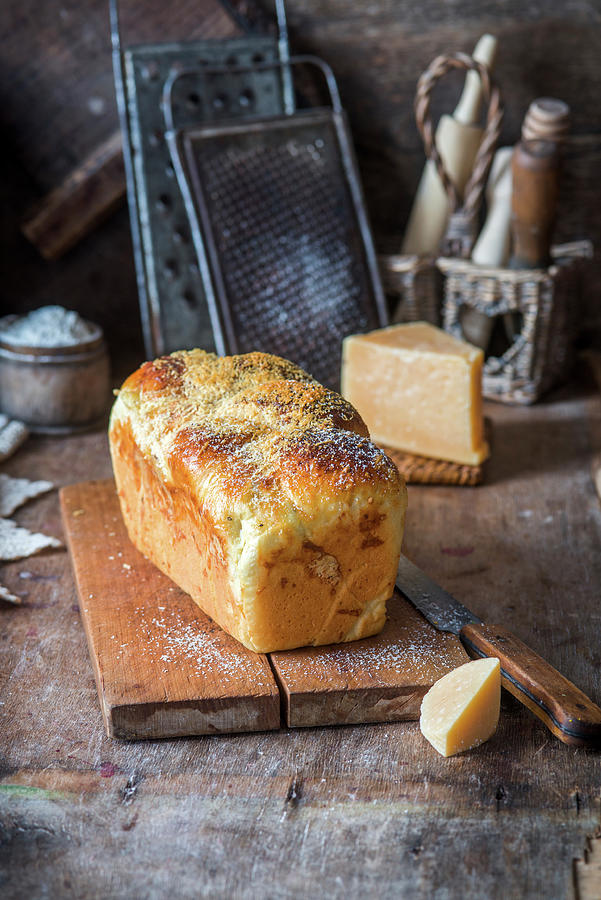 A Homemade Loaf Of Bread With A Cheese Filling Photograph by Irina Meliukh