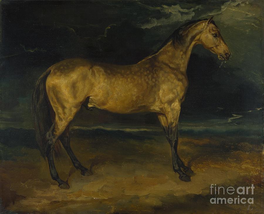 A Horse Frightened By Lightning, Ca Drawing by Heritage Images