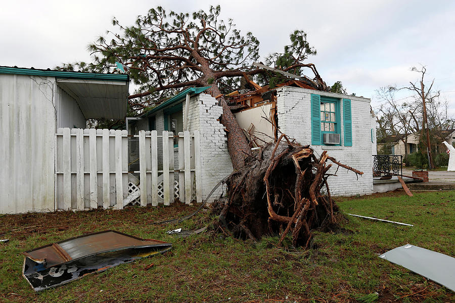 A House Damaged by Hurricane Michae Photograph by Jonathan Bachman ...