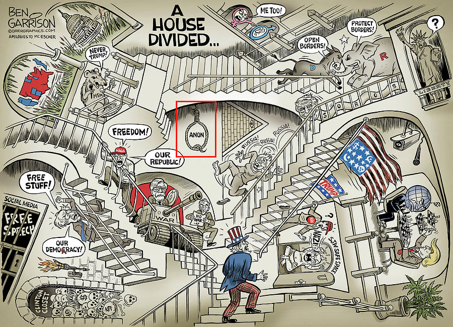 A House Divided Drawing by GrrrGraphics ART Fine Art America