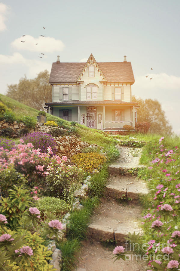 A House In A Country Garden Photograph by Ethiriel Photography
