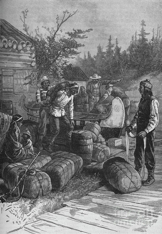 A Hudson Bay Companys Post 1902 Drawing by Print Collector