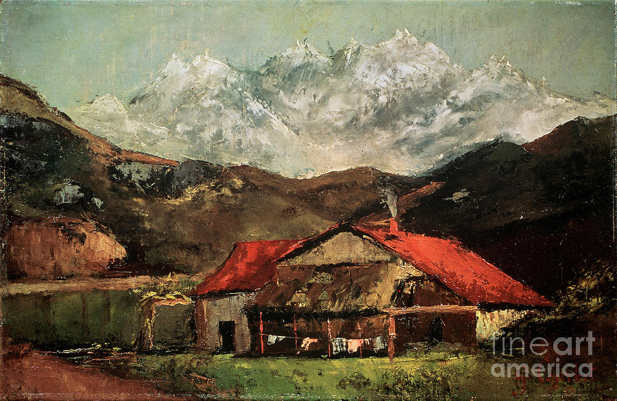 A Hut In The Mountains, C1874. Artist Drawing by Heritage Images
