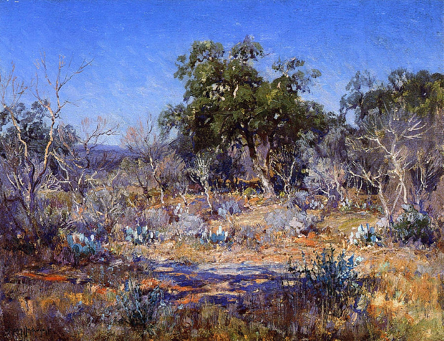 A January Day In The Brush Country 1922 Painting By Julian Onderdonk
