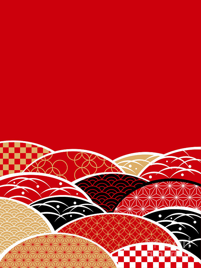 A Japanese Style Background Of Japan Digital Art by Rie Sakae