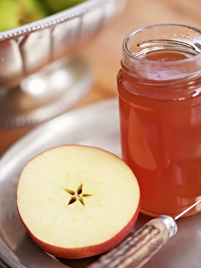 A Jar Of Apple Jelly Photograph by Hannah Kompanik