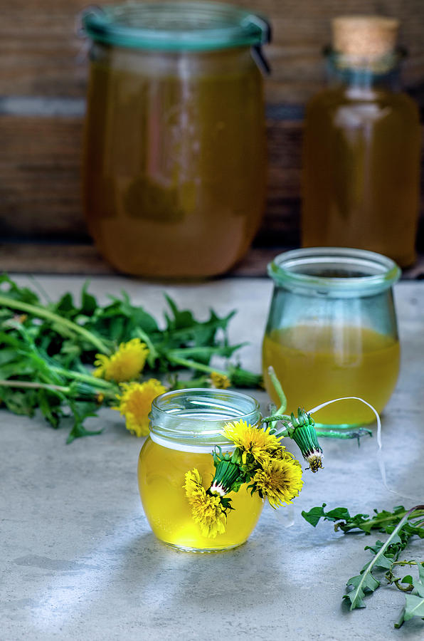 A Jar Of Dandelion Honey Photograph by Gorobina
