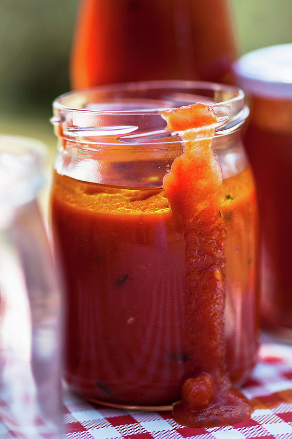 A Jar Of Homemade Tomato Sauce Photograph by Eising Studio