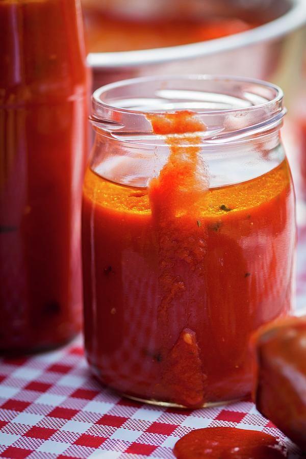 A Jar Of Tomato Sugo Photograph by Eising Studio