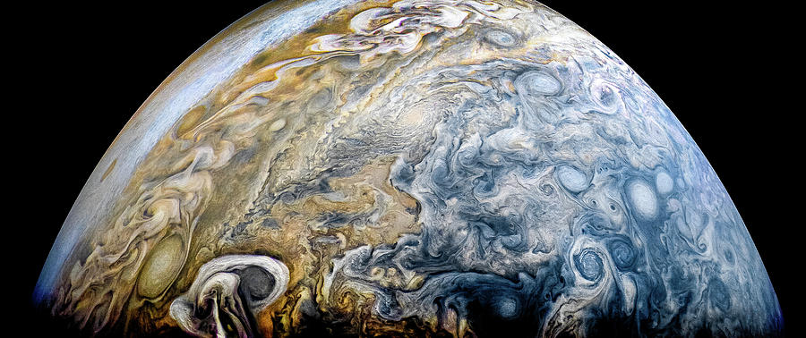 A Jovian Cloudscape Photograph
