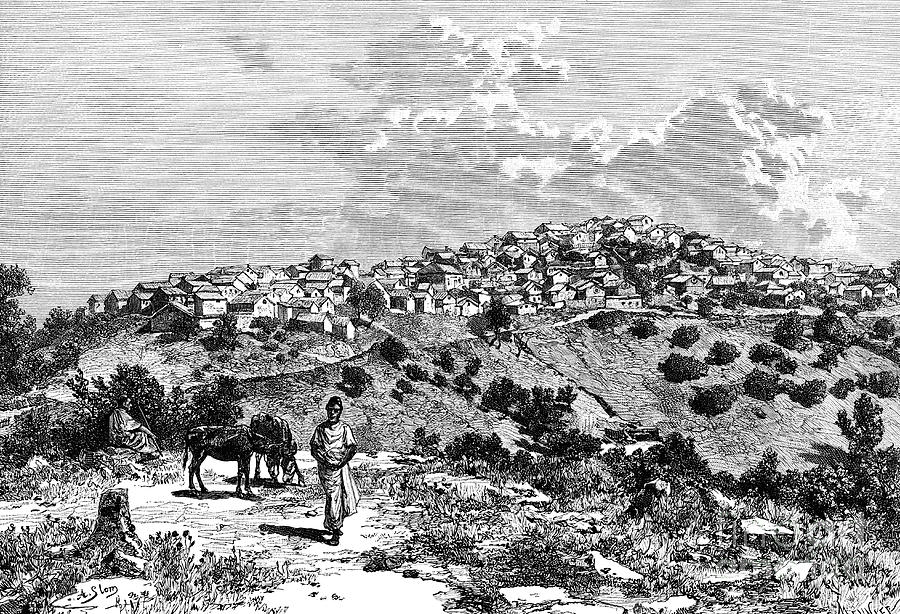 A Kabyle Village, North Africa Drawing by Print Collector
