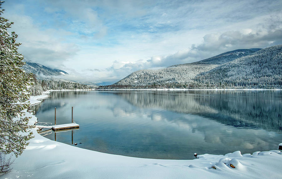 Winter On The Lake Photograph by Joy McAdams