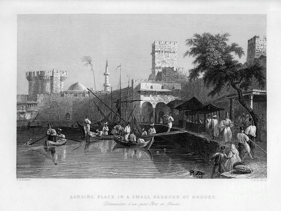 A Landing Place In A Small Harbour Drawing by Print Collector