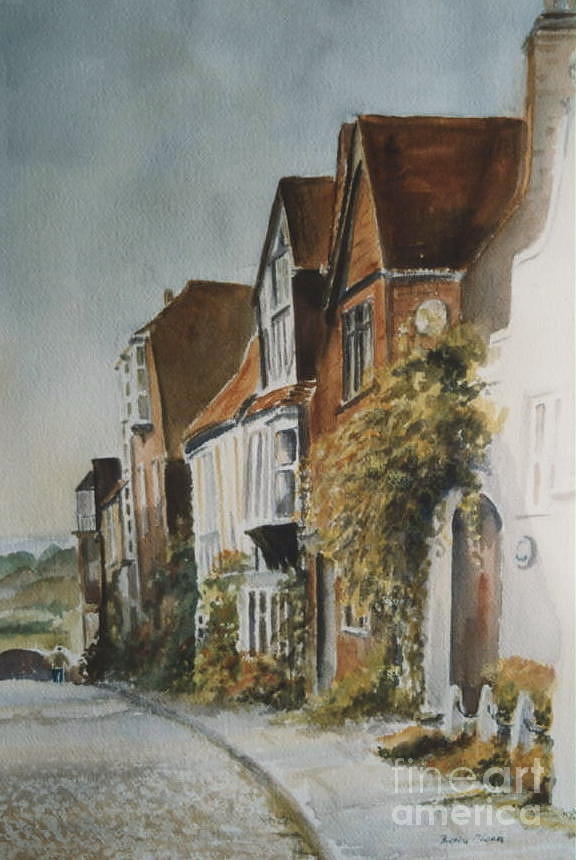 A lane in Rye, East Sussex by Beatrice Cloake A lane in Rye, East Sussex by Beatrice Cloake