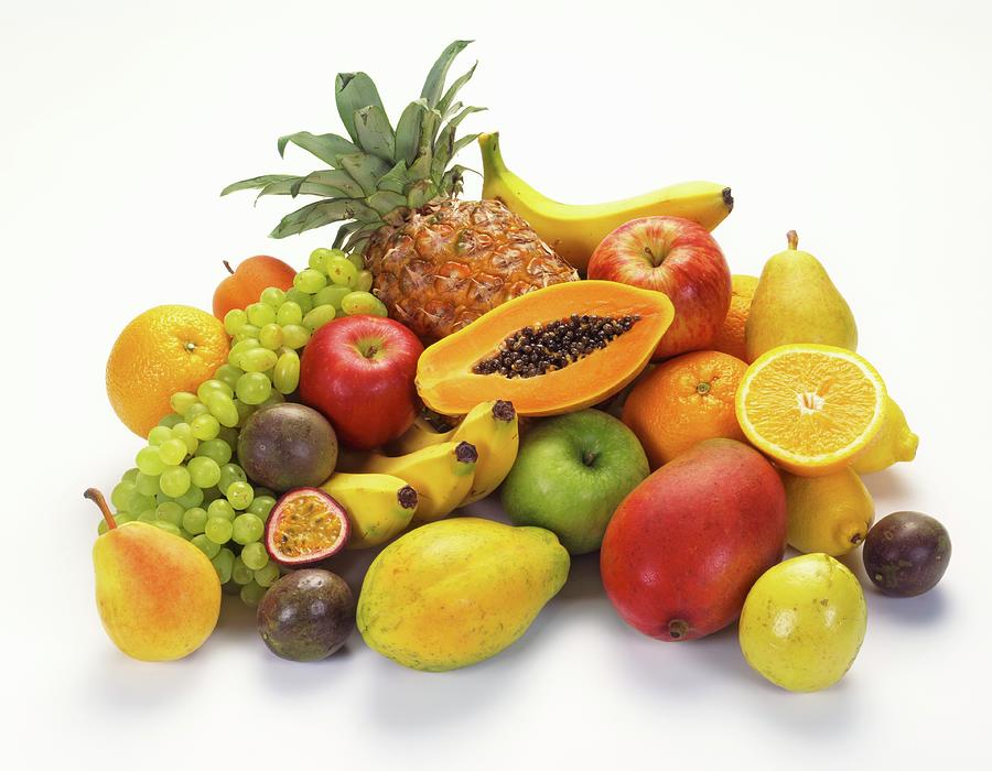 A Large Arrangement Of Fruit Photograph by Krger & Gross