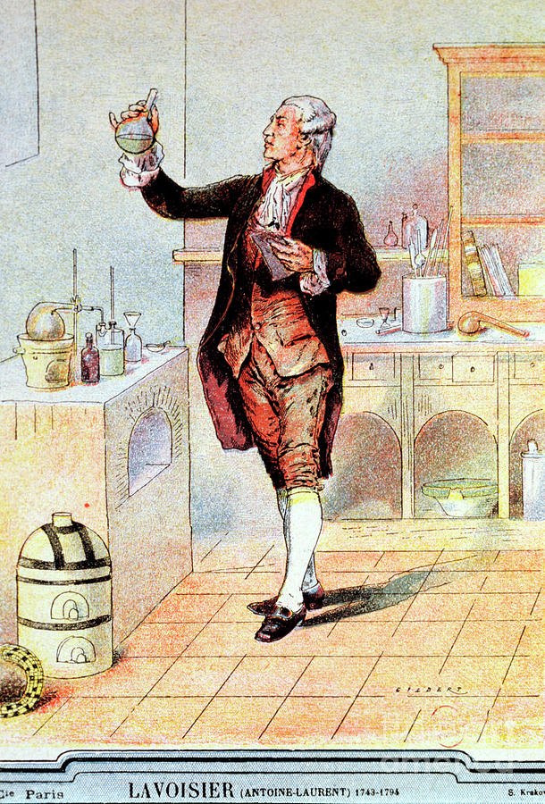 A. Lavoisier From A Book Of 1900 Photograph by Jean-loup Charmet/science Photo Library