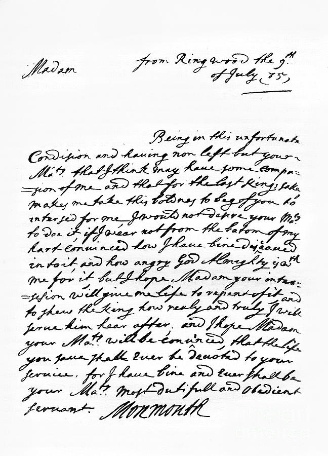 A Letter Written By James Crofts, 1st Drawing by Print Collector