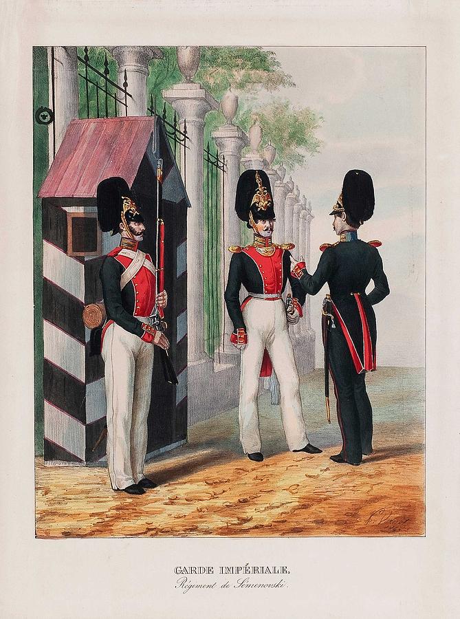 A LITHOGRAPH. Garde Imperiale, Regiment de Semenovski. Vernet. First ...