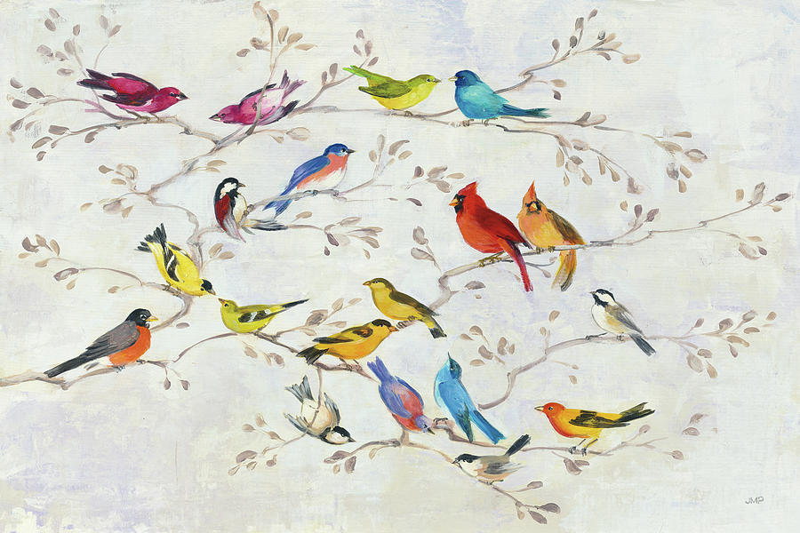 Animal Painting - A Little Bird Told Me by Julia Purinton