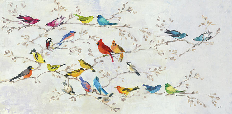 Animal Painting - A Little Bird Told Me Panel by Julia Purinton