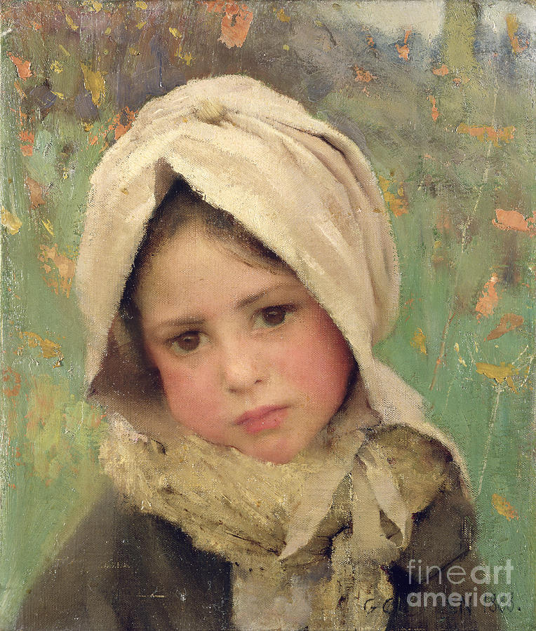 A Little Child, 1888 Painting by George Clausen