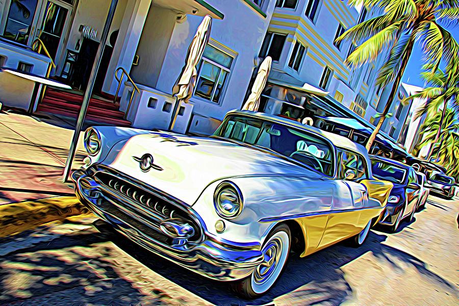 A Little Yellow On Ocean Drive Photograph by Alice Gipson
