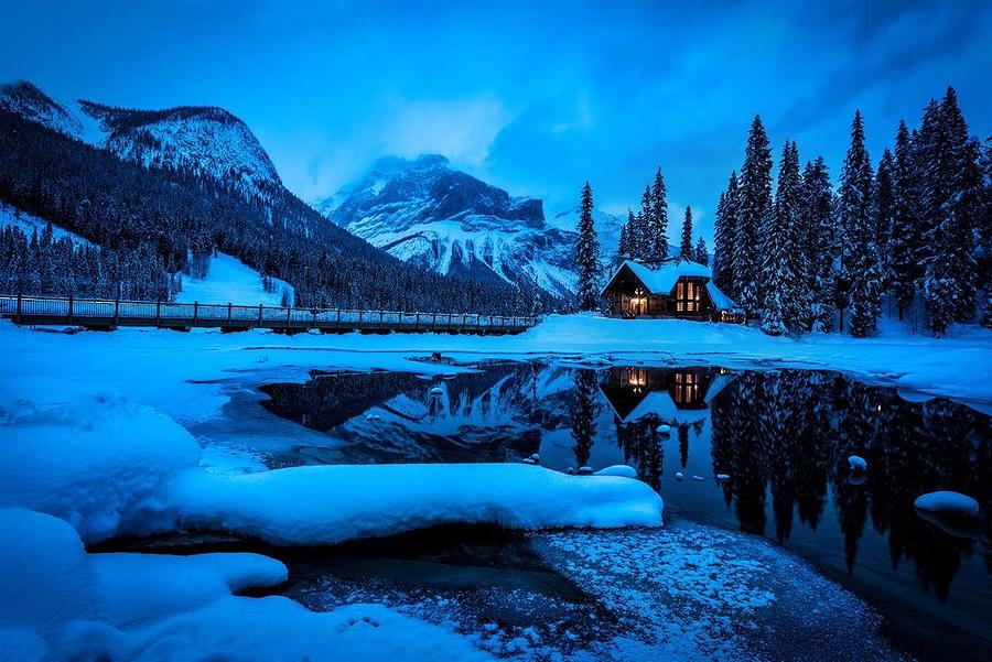 A Log Cabin In Banff Town. Photograph by Sallym - Fine Art America