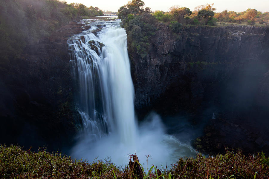 A Long Exposure Of Water Falling Over A Photograph by Anthony Grote A Long Exposure Of Water Falling Over A Photograph by Anthony Grote
