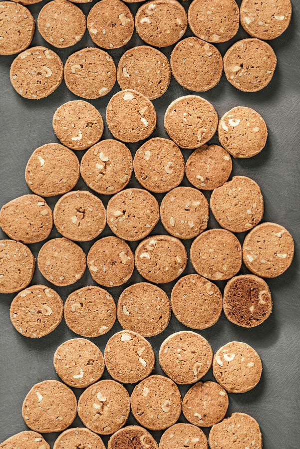 A Lot Of Spelt Cookies With Almonds Photograph by Corina Bouweriks Fotografie