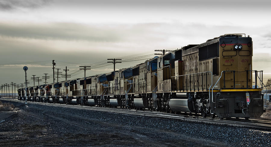 A Lot Of Trains Photograph by Ken Aaron