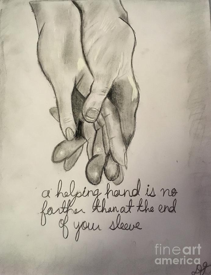 helping hands drawing