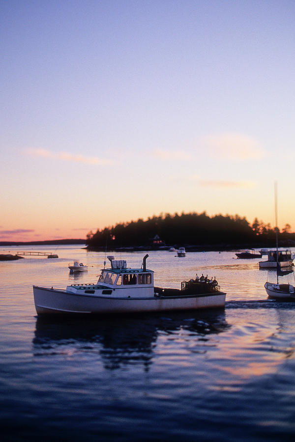 A Maine Lobster Boat Photograph by Wesley Hitt