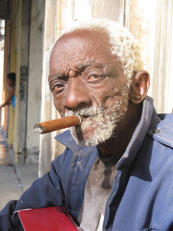 Havana Photograph - A Man And A Cigar by Inge Elewaut