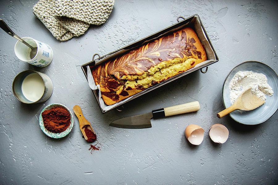 A Marble Loaf Cake Photograph by Patricia Miceli