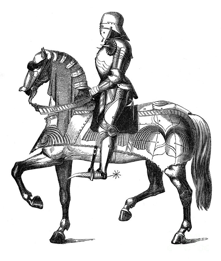 mounted knight middle ages